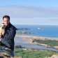 Con papá, su primera visión panorámica desde la Picota, Santander